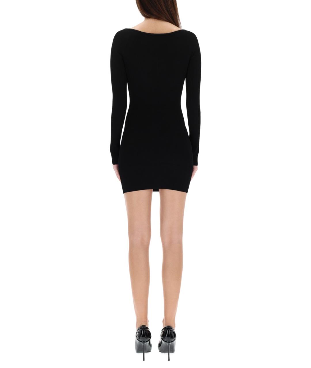 DIESEL Черное вискозное повседневное платье, фото 4