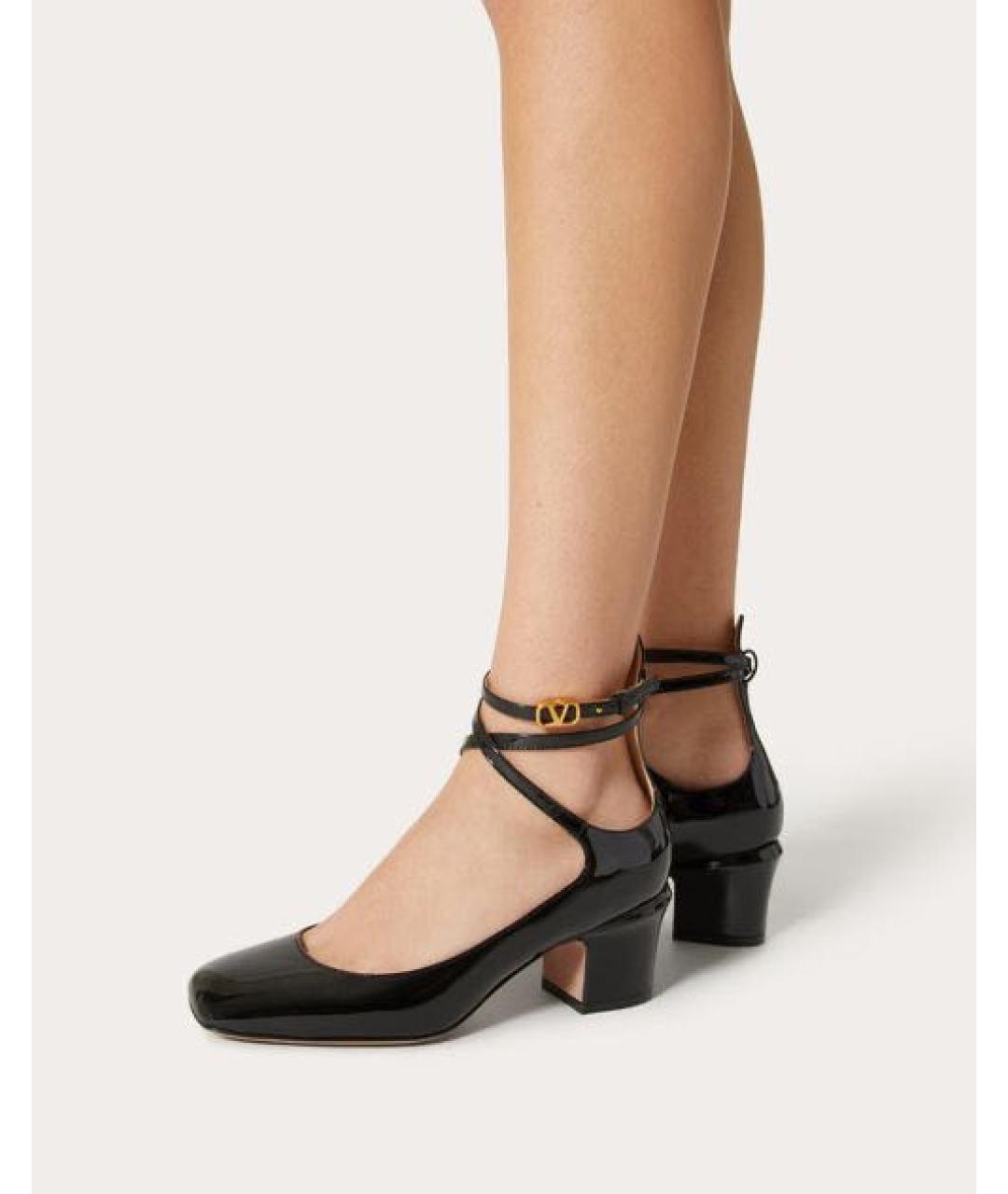 VALENTINO Черные туфли из лакированной кожи, фото 5