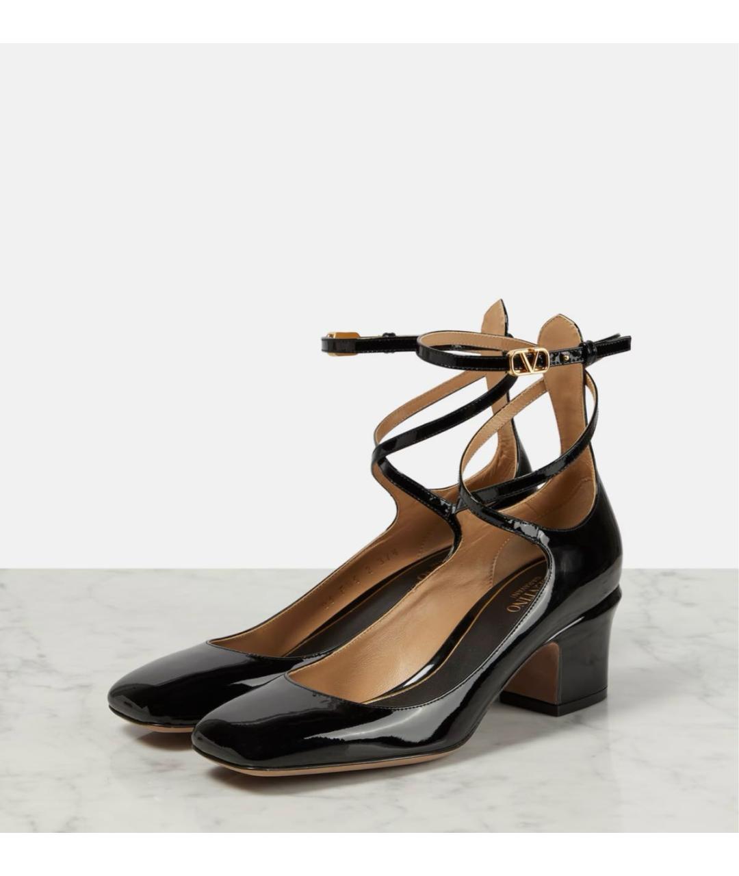 VALENTINO Черные туфли из лакированной кожи, фото 4