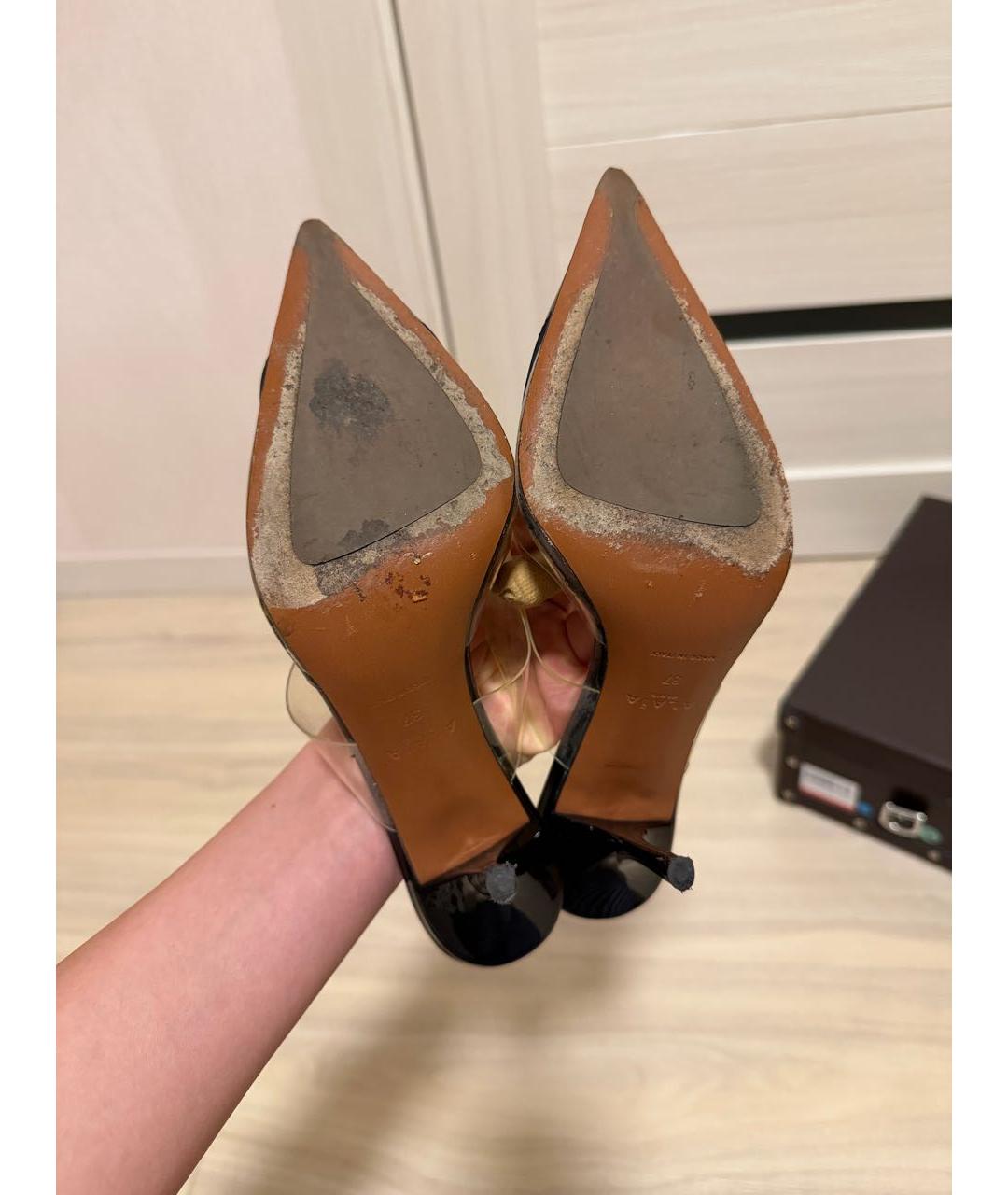 ALAIA Черные туфли из лакированной кожи, фото 8