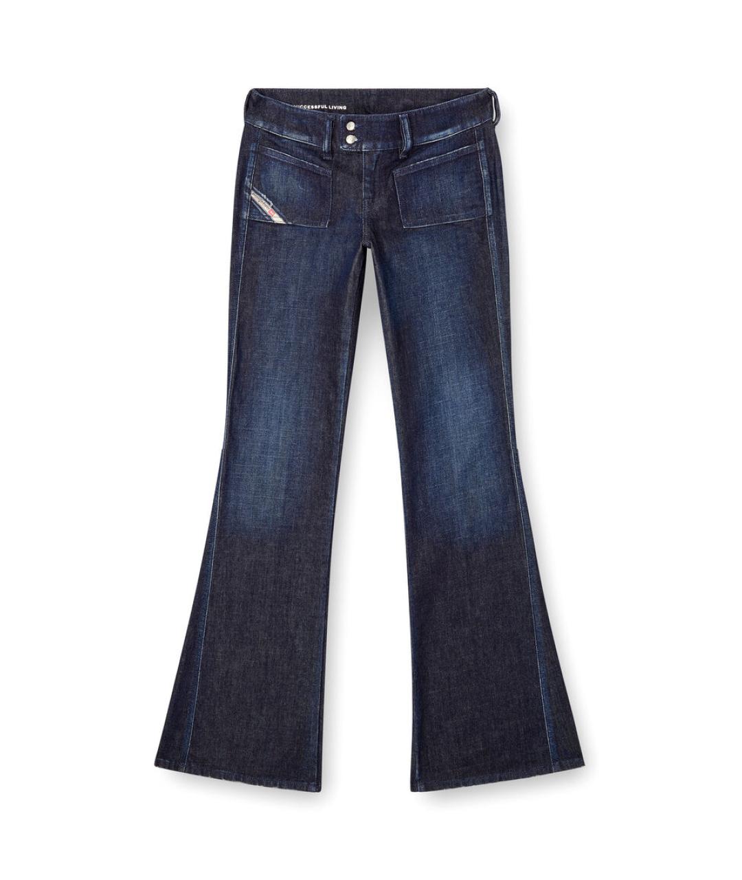 DIESEL Синие хлопковые прямые джинсы, фото 1