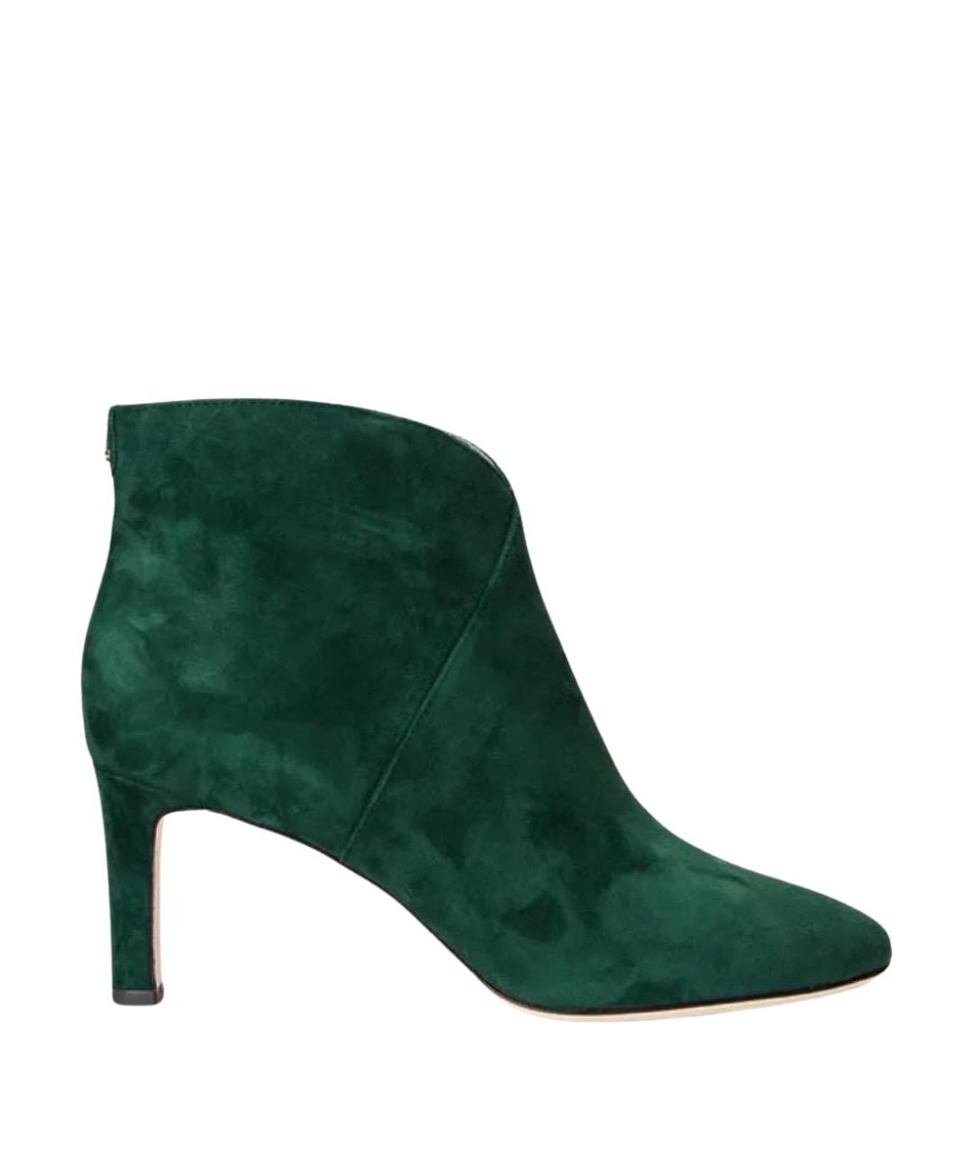 RALPH LAUREN Зеленые замшевые ботинки, фото 1