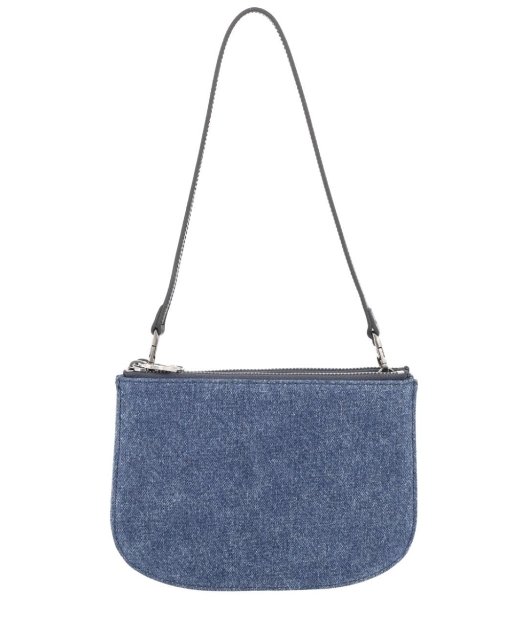 DIESEL Синяя хлопковая сумка через плечо, фото 3