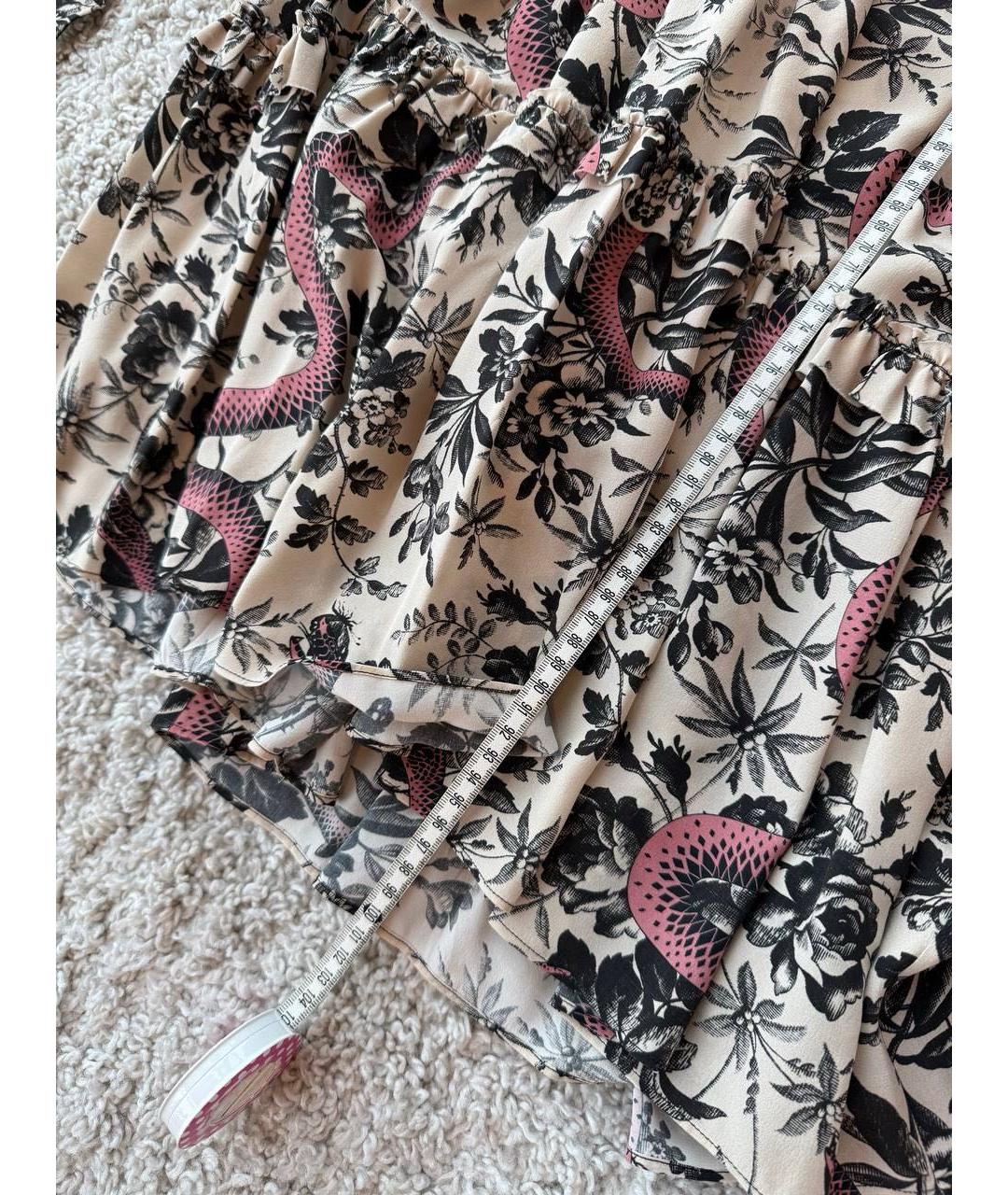 GUCCI Мульти хлопковое повседневное платье, фото 6