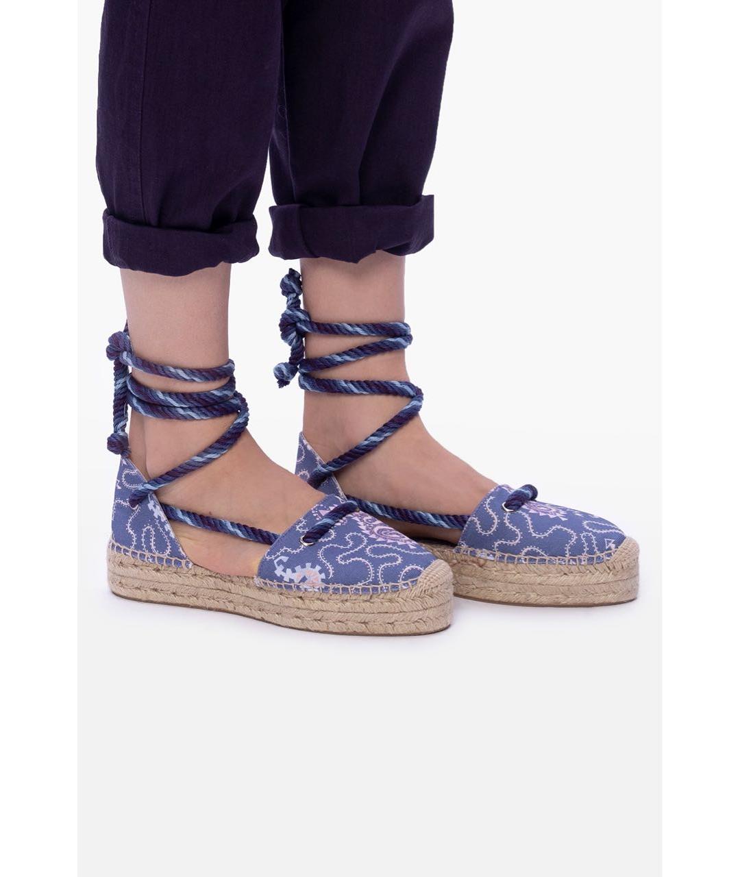 ISABEL MARANT Фиолетовые текстильные эспадрильи, фото 3