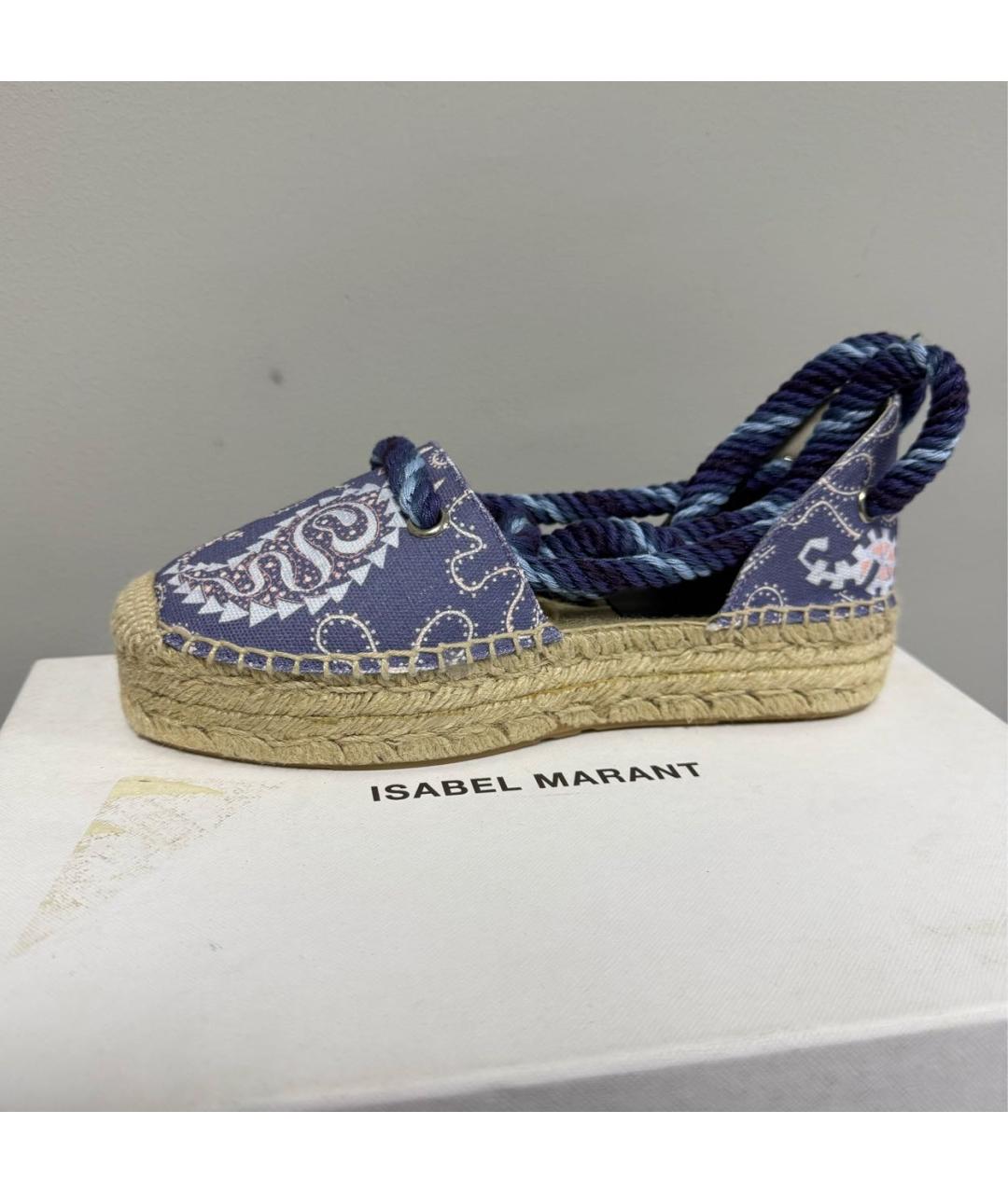 ISABEL MARANT Фиолетовые текстильные эспадрильи, фото 4