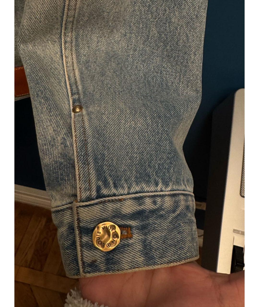 LOUIS VUITTON Голубая деним куртка, фото 6