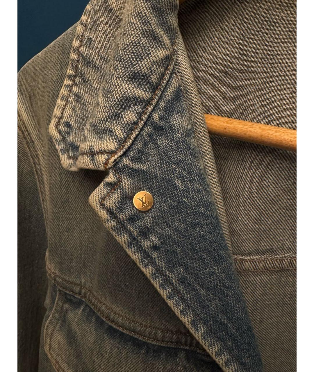 LOUIS VUITTON Голубая деним куртка, фото 7