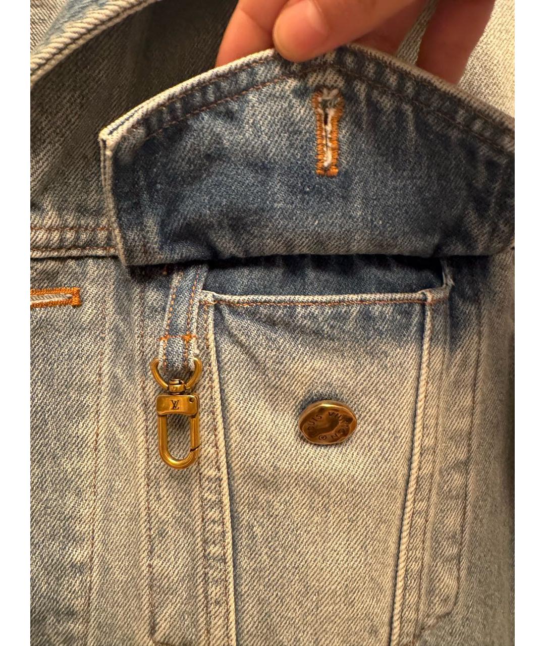 LOUIS VUITTON Голубая деним куртка, фото 4
