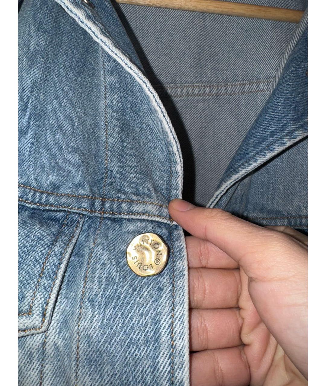 LOUIS VUITTON Голубая деним куртка, фото 3