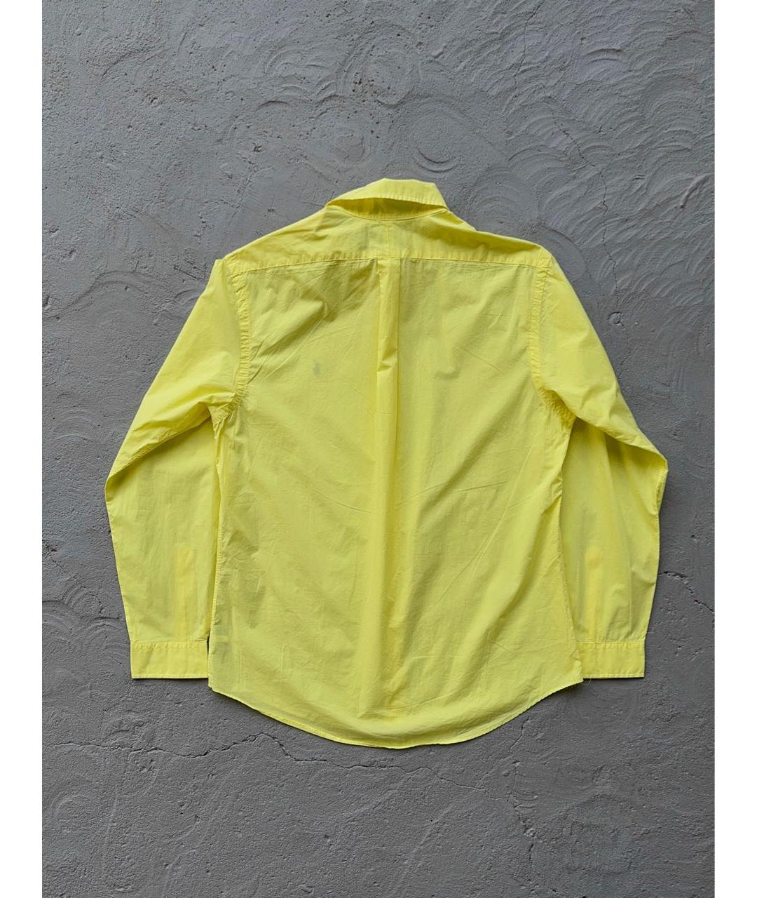 POLO RALPH LAUREN Желтая хлопковая кэжуал рубашка, фото 2