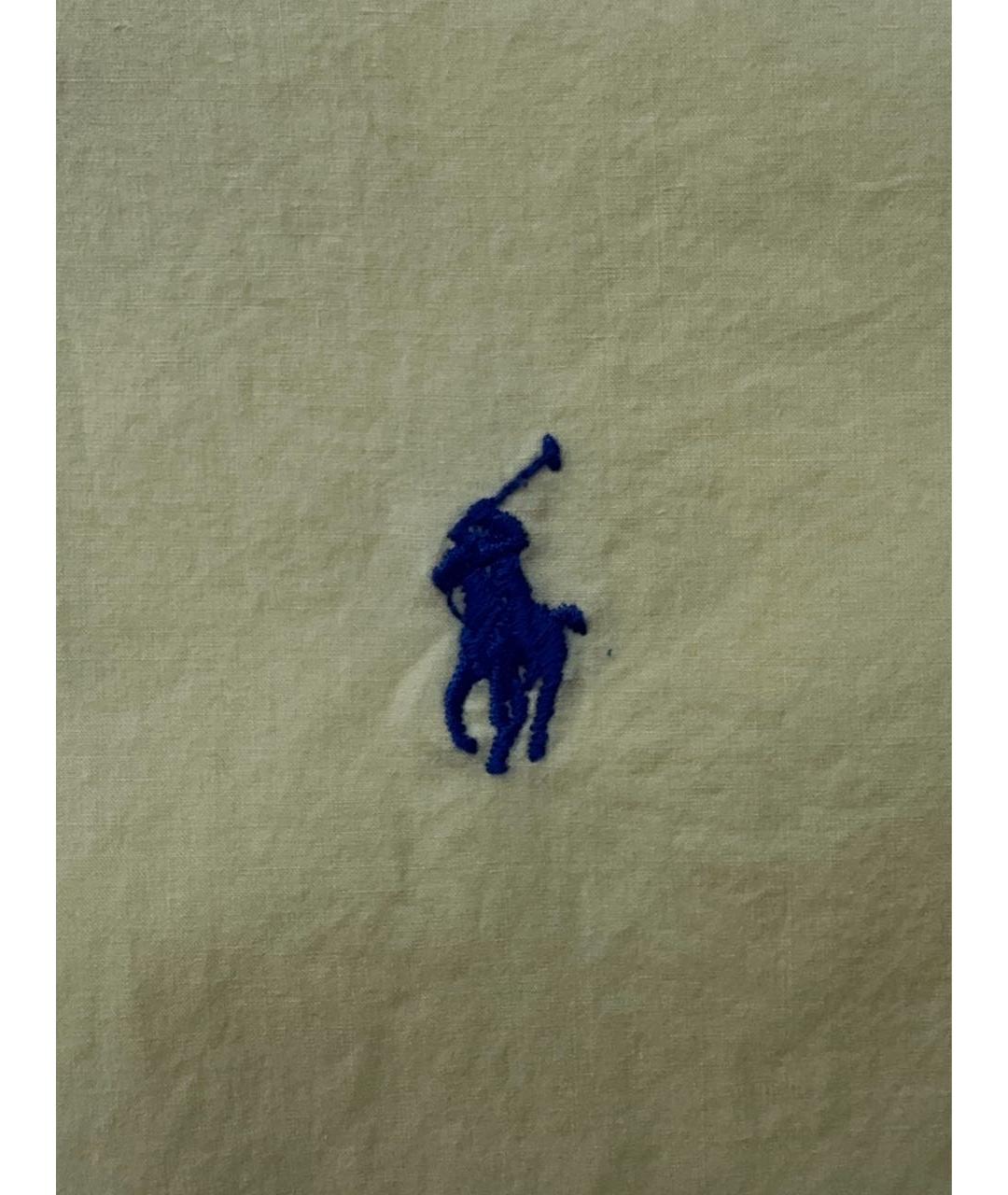 POLO RALPH LAUREN Желтая хлопковая кэжуал рубашка, фото 5
