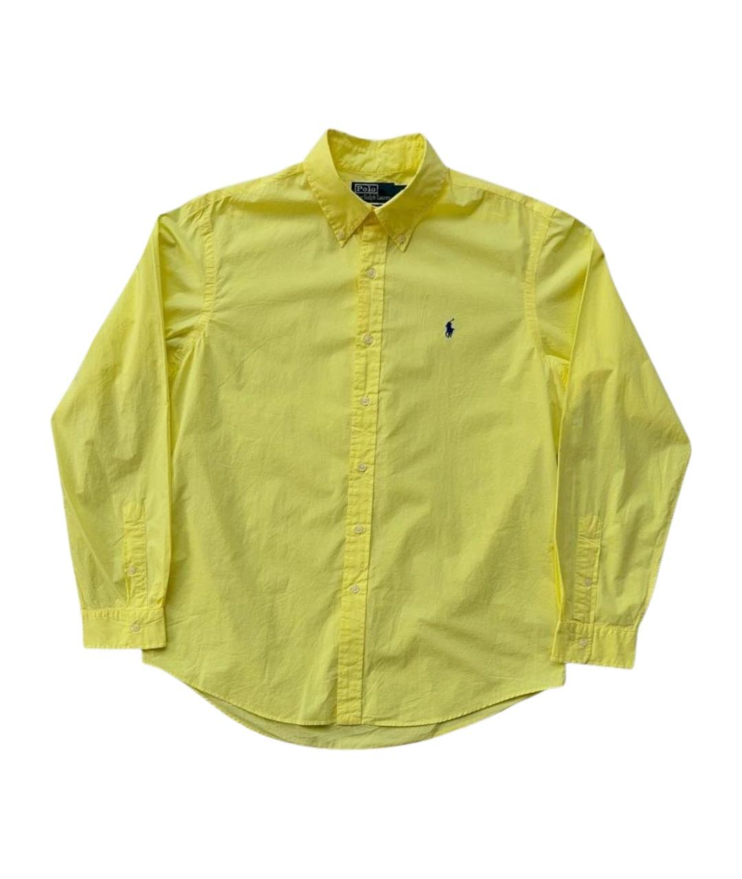 POLO RALPH LAUREN Желтая хлопковая кэжуал рубашка, фото 1