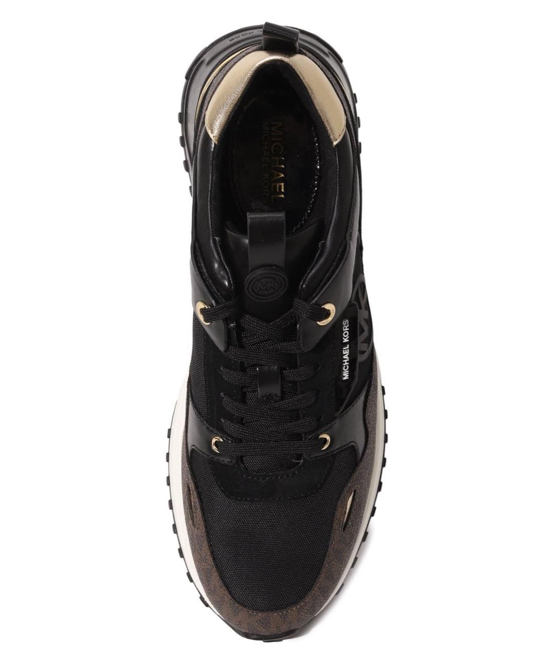 MICHAEL KORS Коричневые кожаные кроссовки, фото 3