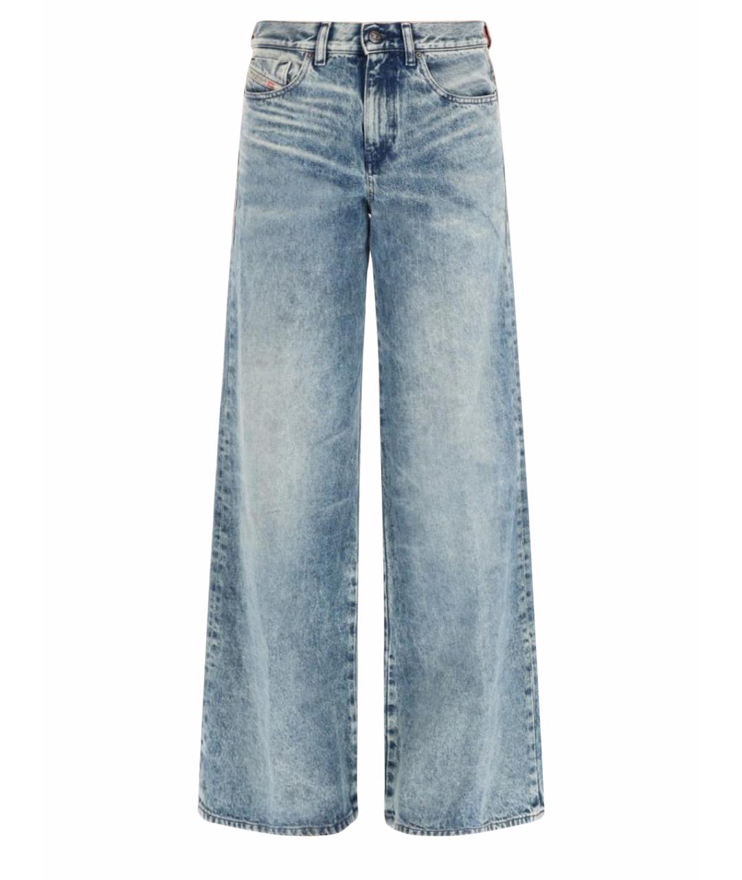 DIESEL Синие хлопковые прямые джинсы, фото 1