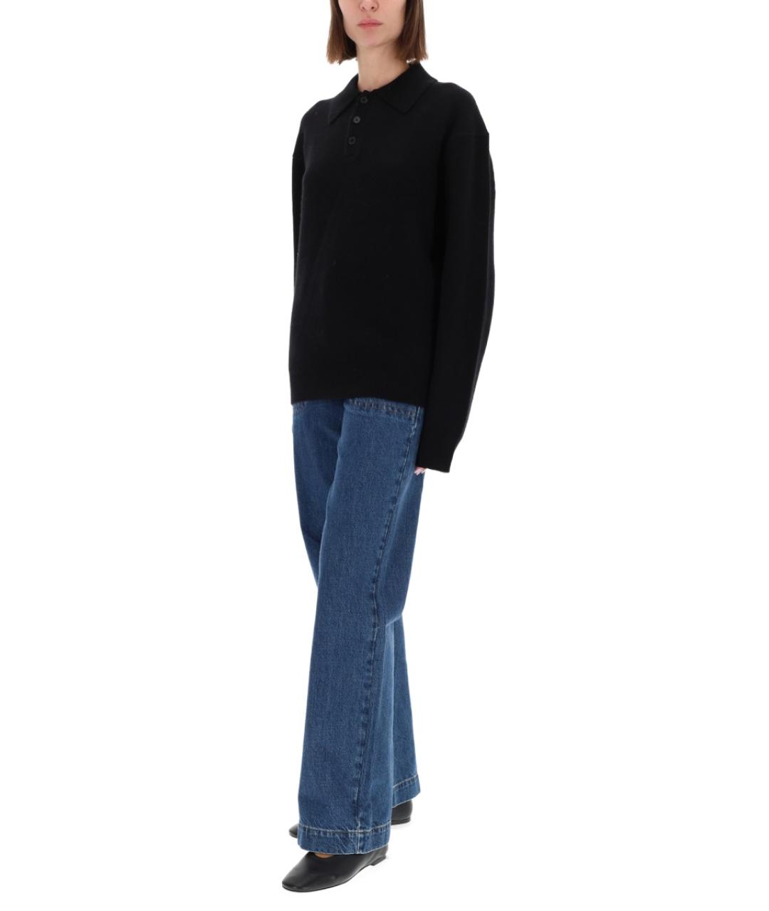 GUEST IN RESIDENCE Черный кашемировый джемпер / свитер, фото 3