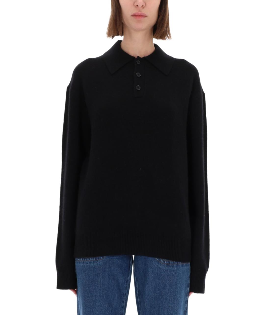 GUEST IN RESIDENCE Черный кашемировый джемпер / свитер, фото 2