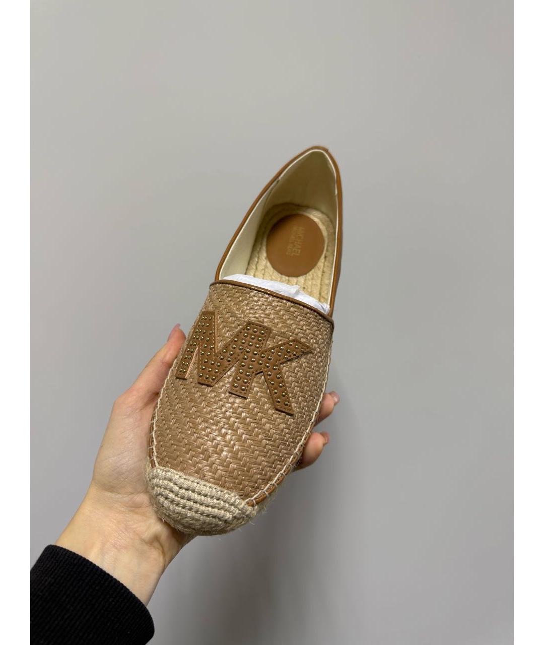 MICHAEL KORS Коричневые текстильные эспадрильи, фото 6