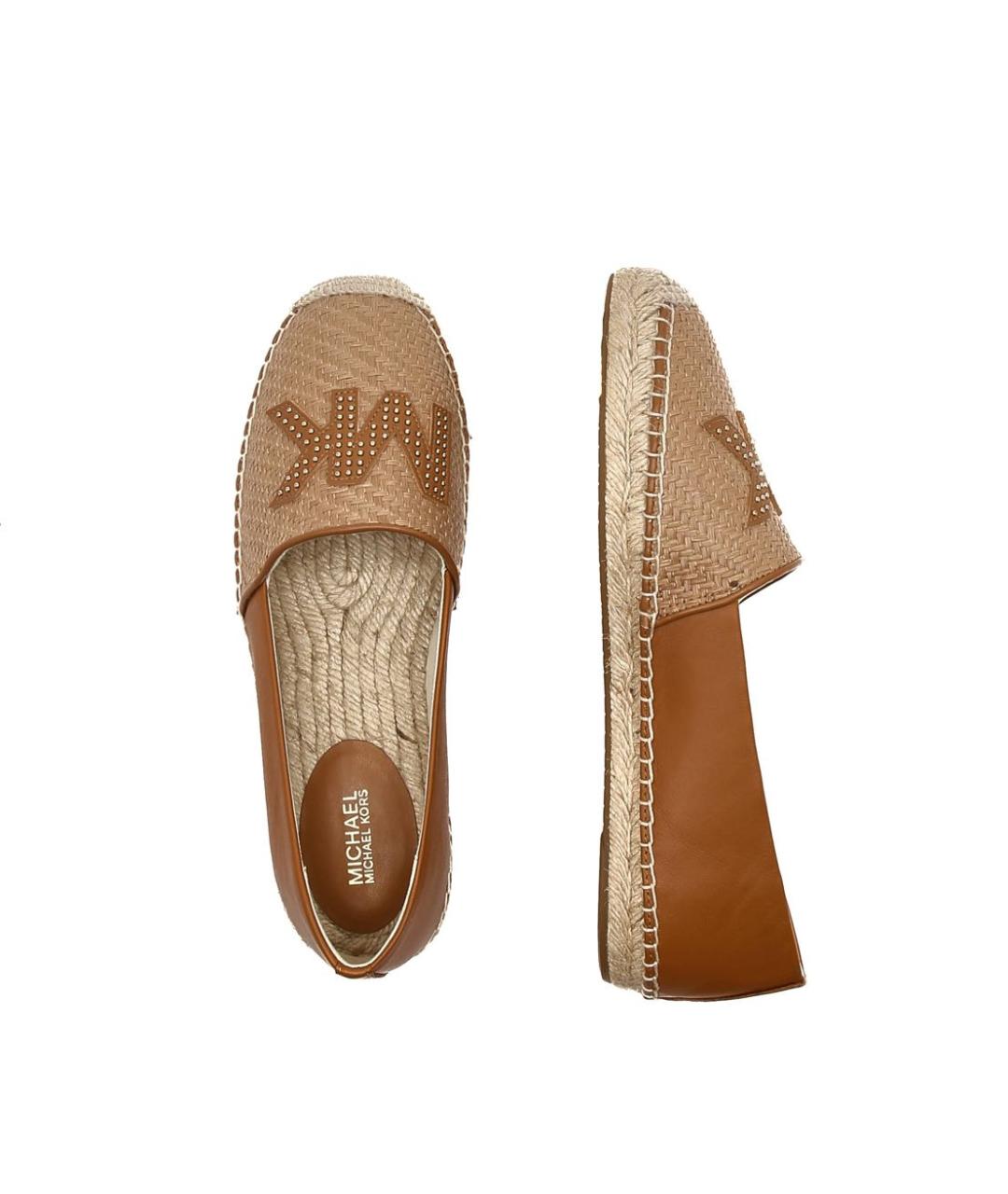MICHAEL KORS Коричневые текстильные эспадрильи, фото 3