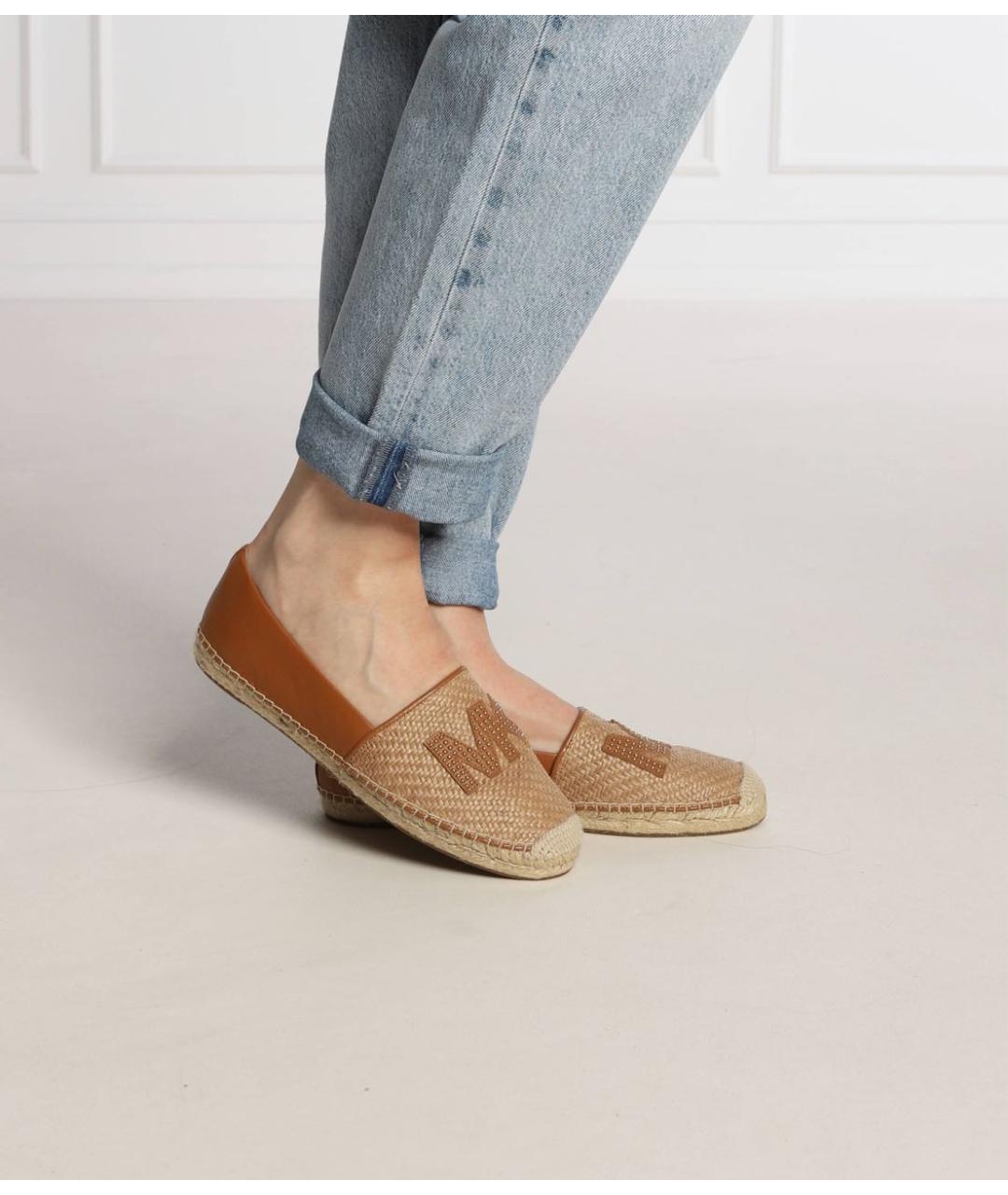 MICHAEL KORS Коричневые текстильные эспадрильи, фото 4