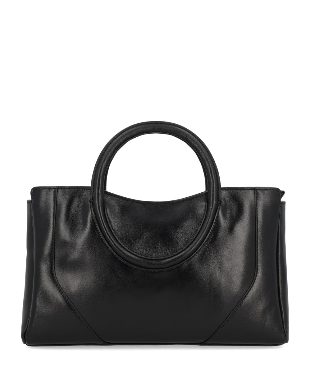 STAUD Черная кожаная сумка тоут, фото 3