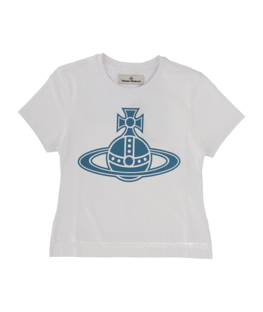 VIVIENNE WESTWOOD Белая хлопковая футболка, фото 1