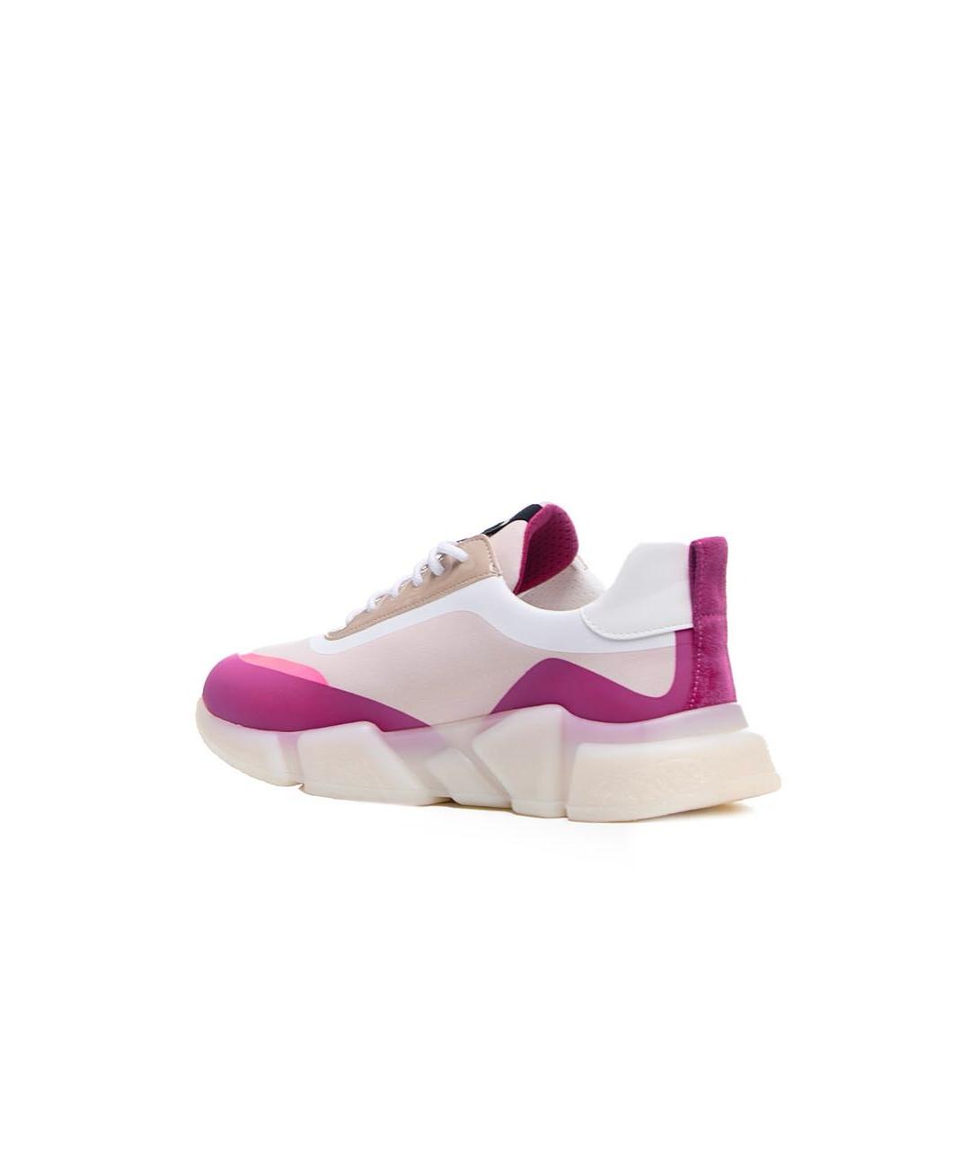 WEEKEND MAX MARA Розовые кожаные кроссовки, фото 3