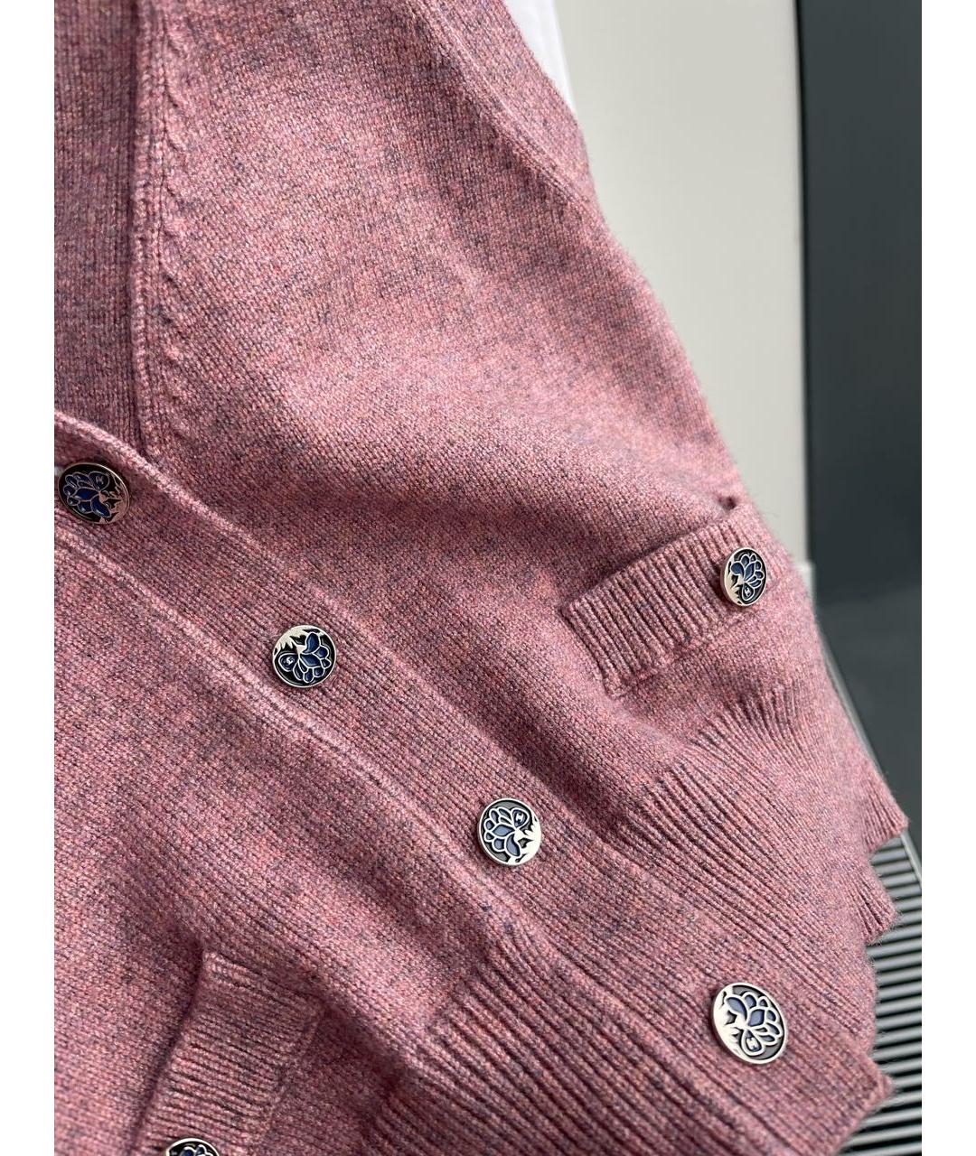 CHANEL Розовый кашемировый жилет, фото 2