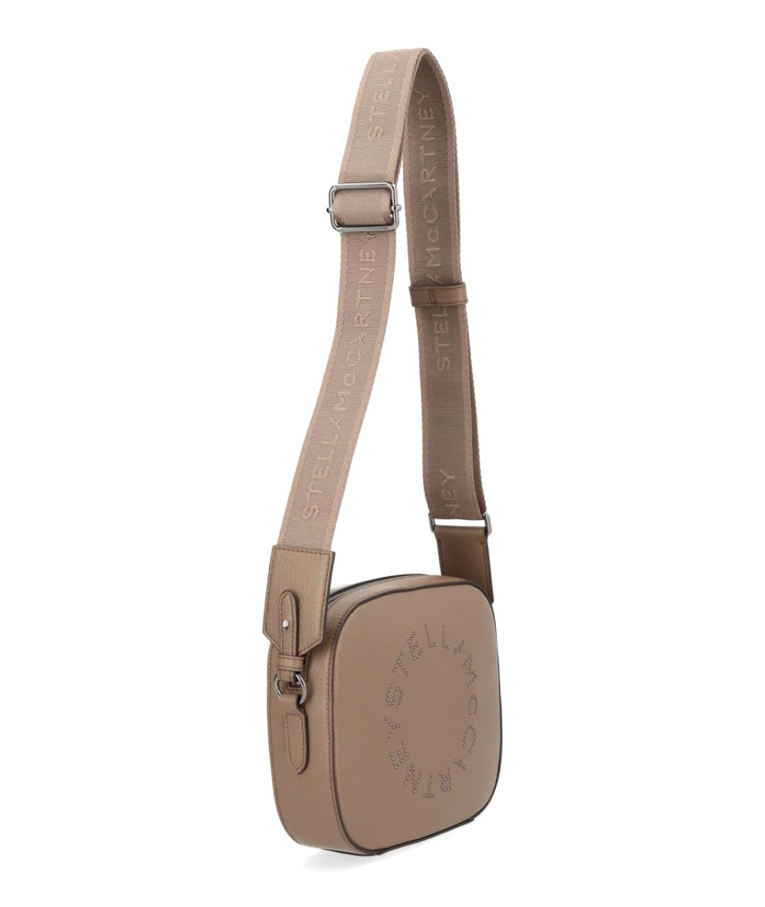 STELLA MCCARTNEY Бежевая синтетическая сумка через плечо, фото 3