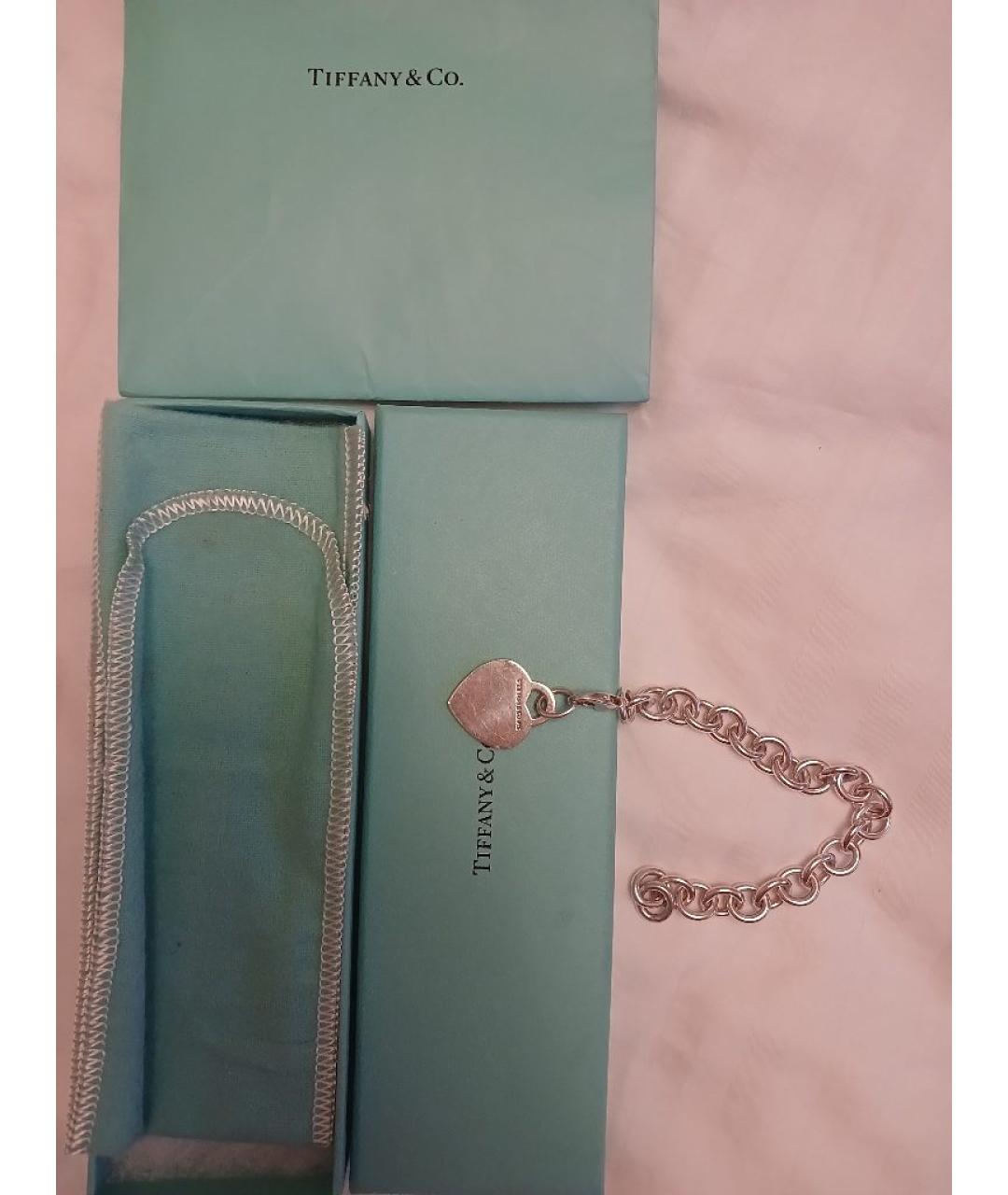 TIFFANY&CO Серебрянный серебряный браслет, фото 4