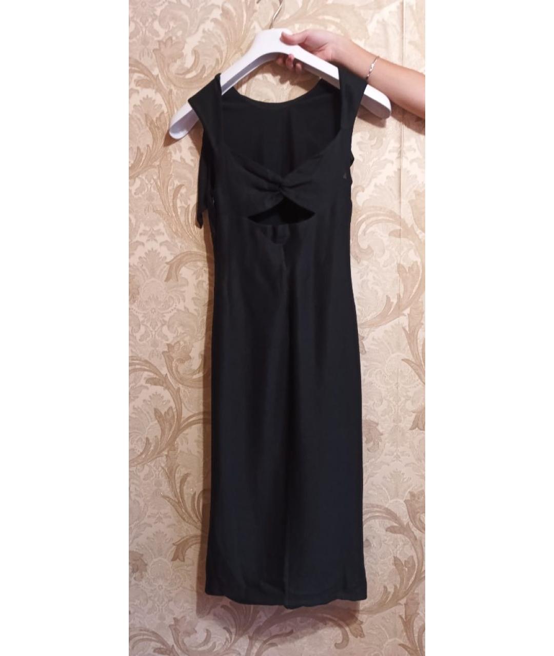 TOM FORD Черное вискозное коктейльное платье, фото 2