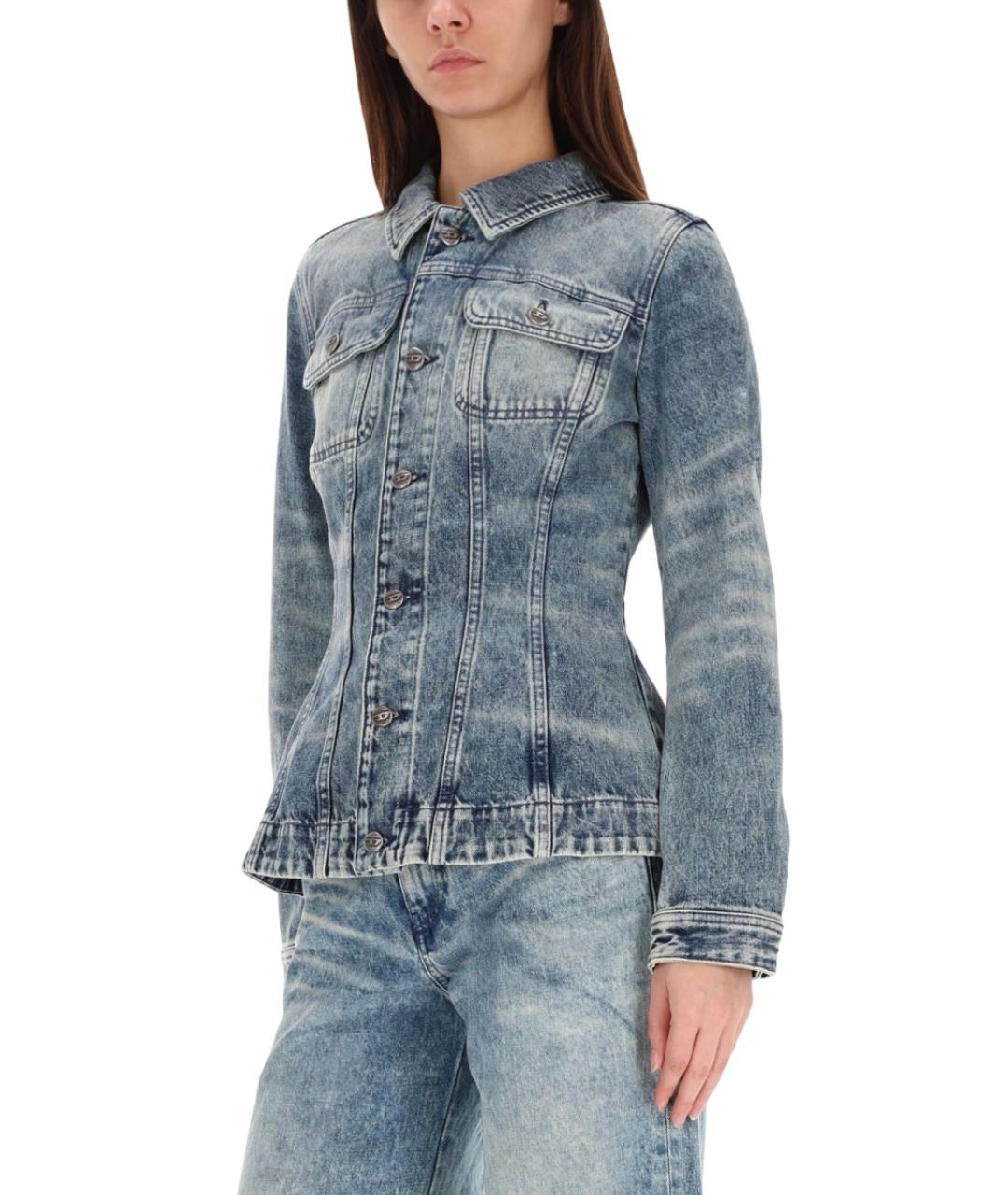 DIESEL Синяя хлопковая куртка, фото 4