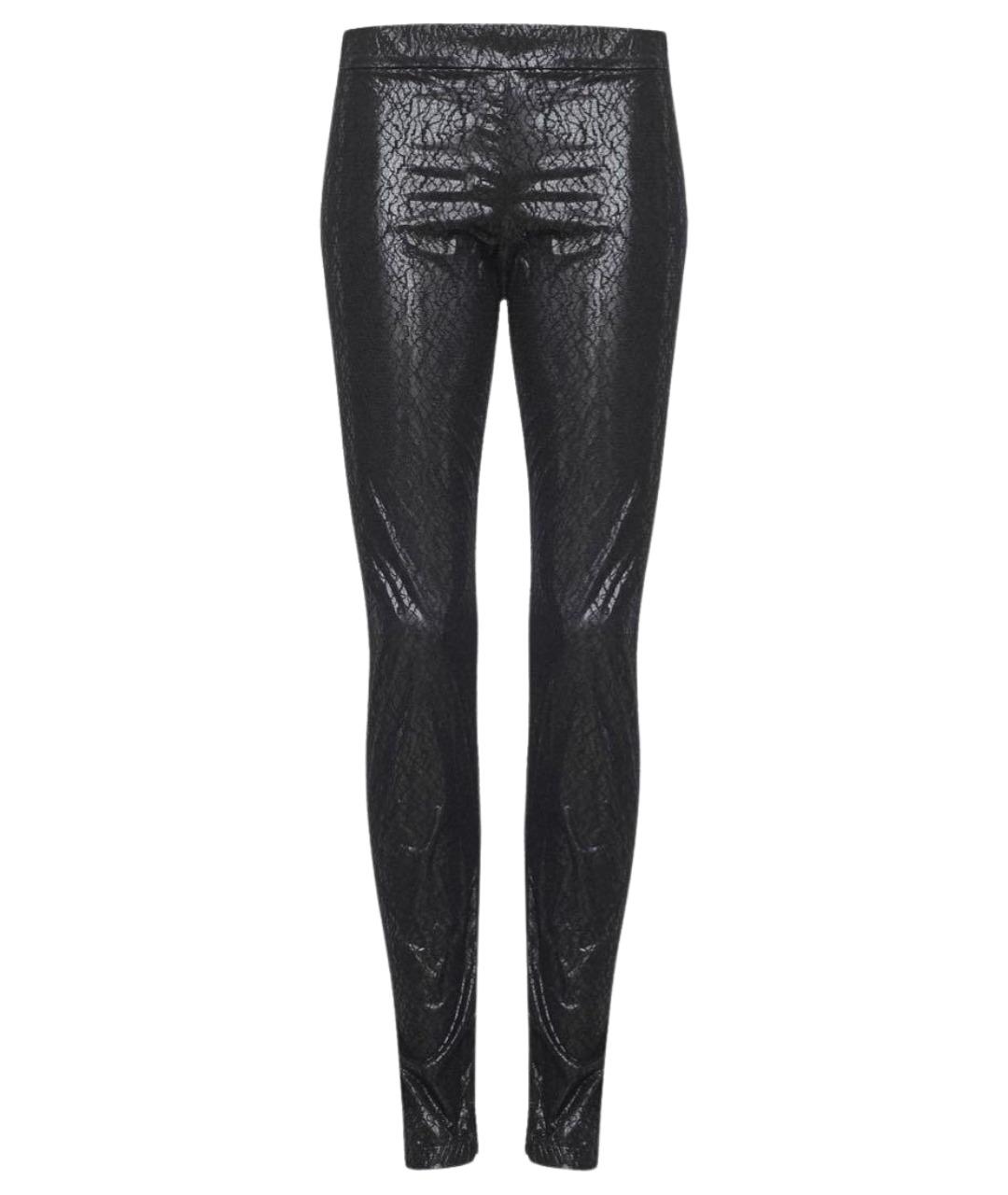 TWIN-SET Черные вискозные леггинсы и велосипедки, фото 1