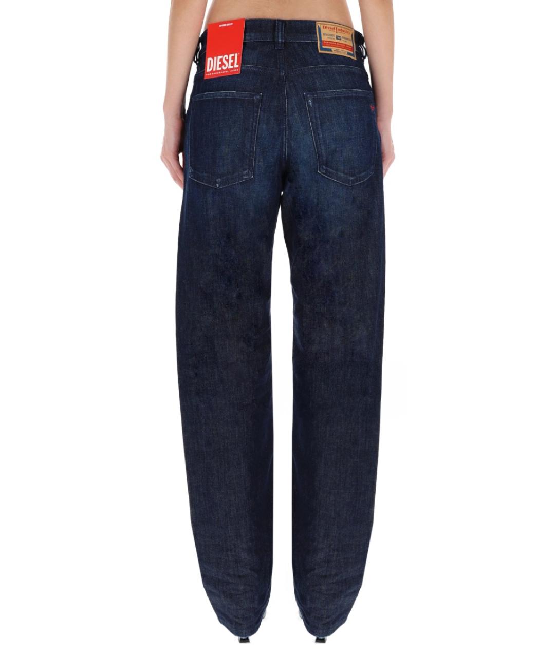 DIESEL Синие хлопковые прямые джинсы, фото 4