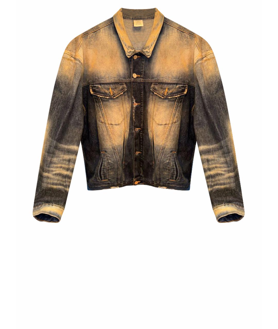 VETEMENTS Зеленая деним куртка, фото 1