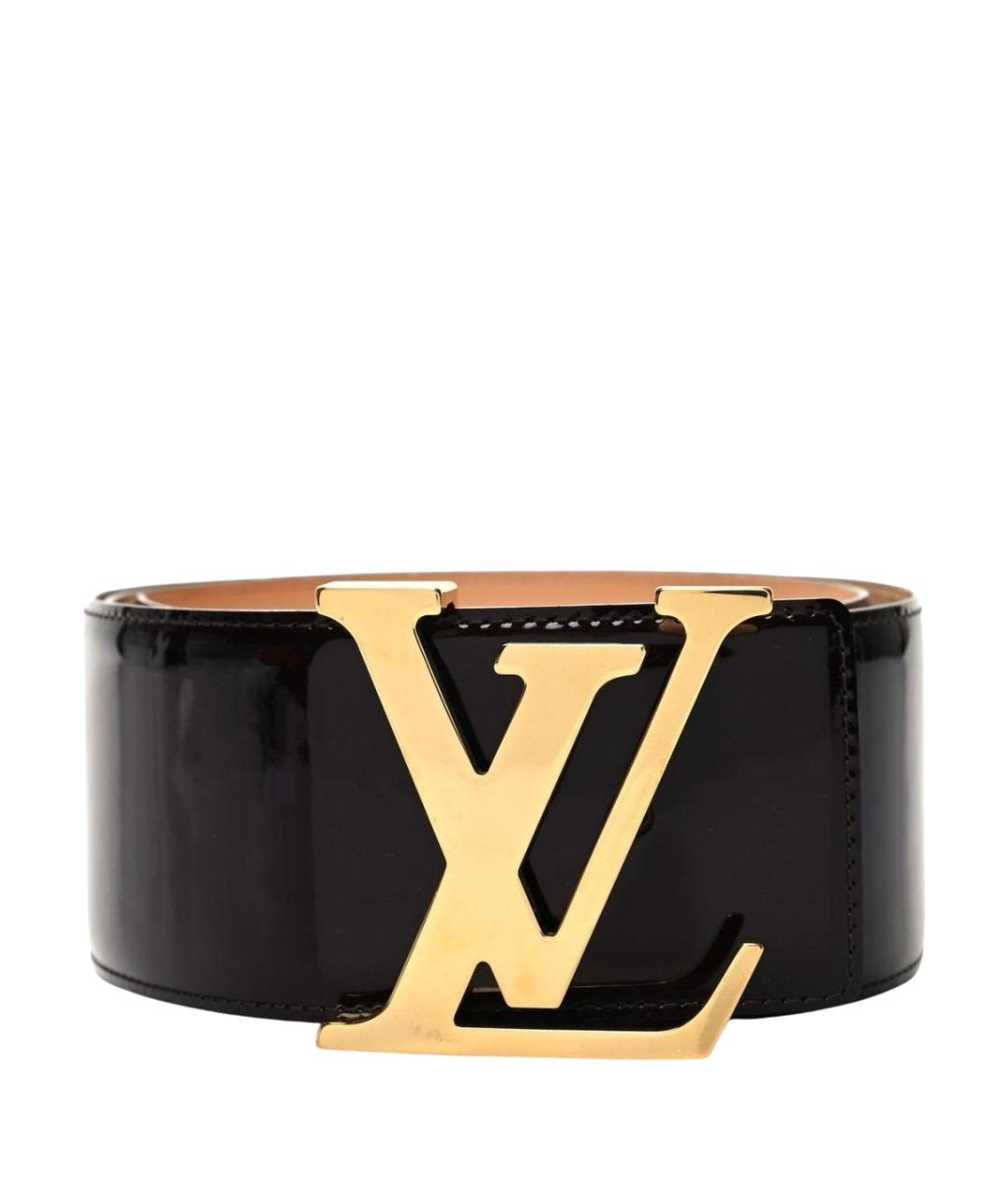 LOUIS VUITTON Бордовый ремень из лакированной кожи, фото 1