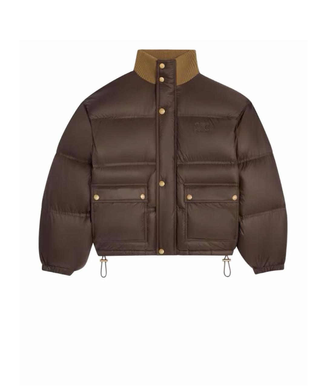 CELINE Коричневый пуховик, фото 1