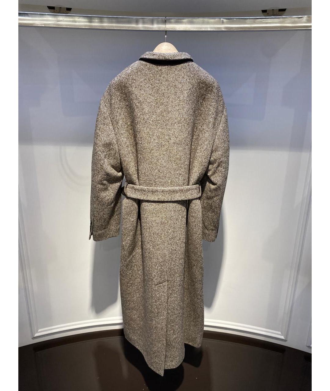 BRUNELLO CUCINELLI Бежевое шерстяное пальто, фото 3