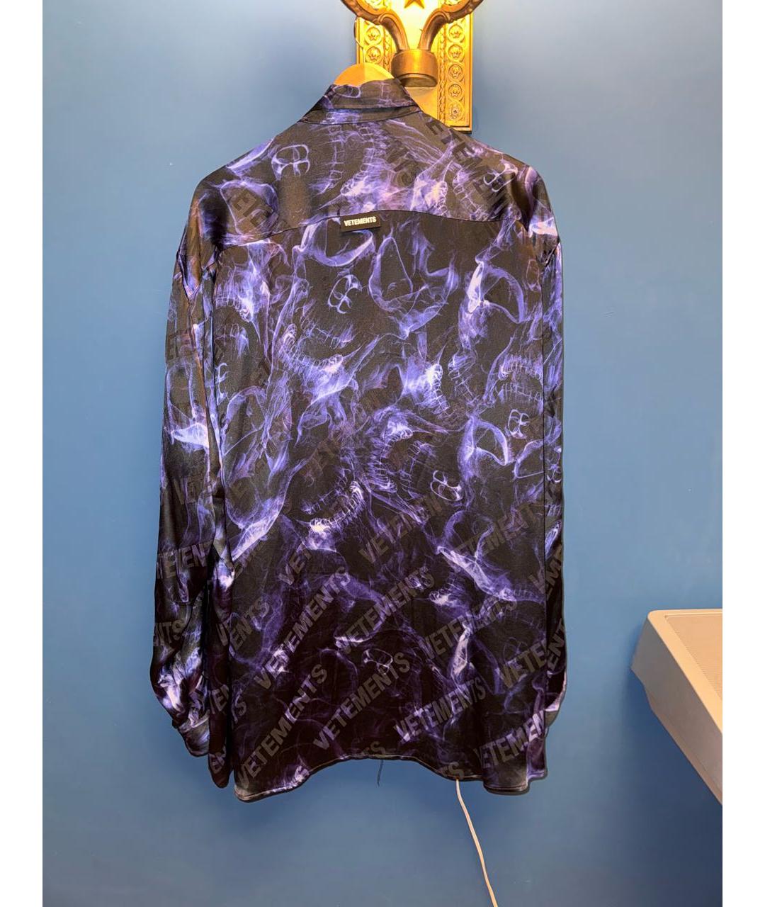 VETEMENTS Фиолетовая шелковая кэжуал рубашка, фото 2