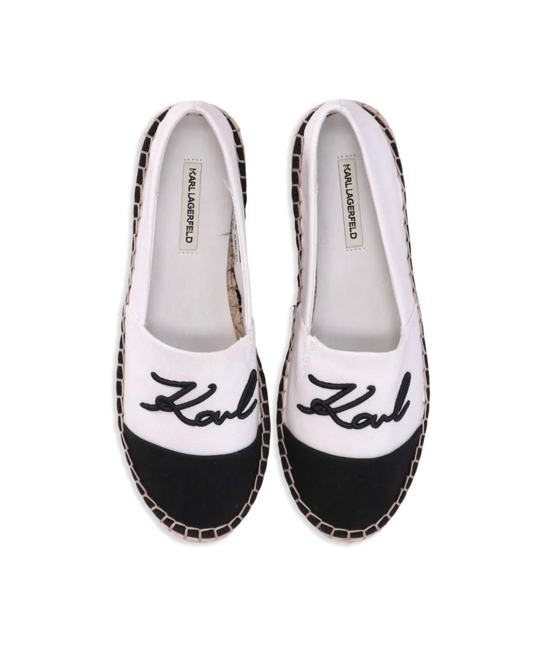 KARL LAGERFELD Белые текстильные эспадрильи, фото 4