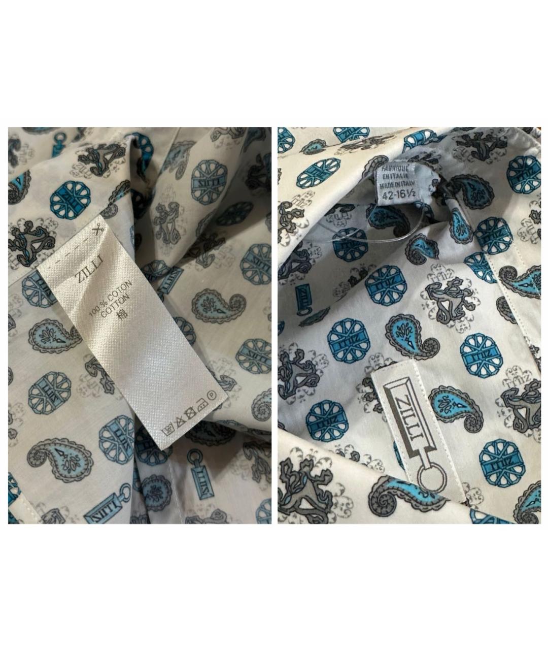 ZILLI Мульти хлопковая кэжуал рубашка, фото 6