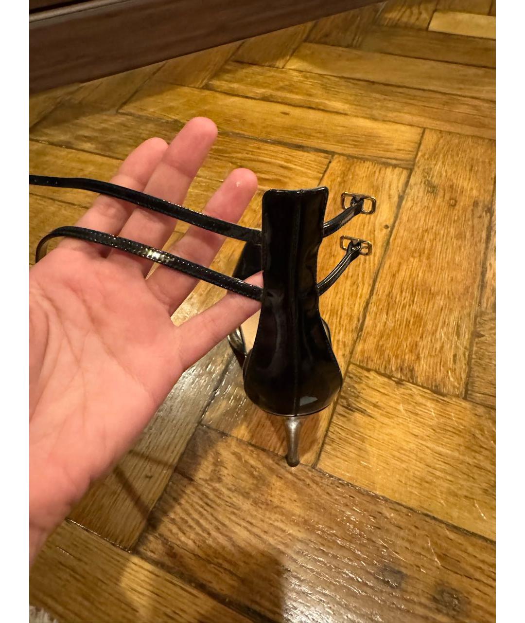 GIANVITO ROSSI Черные туфли из лакированной кожи, фото 5