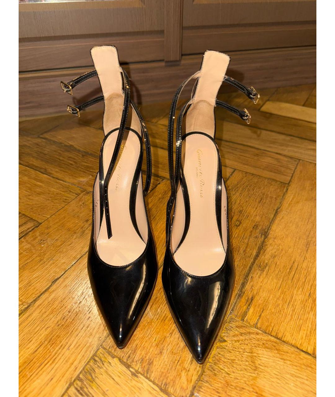 GIANVITO ROSSI Черные туфли из лакированной кожи, фото 2