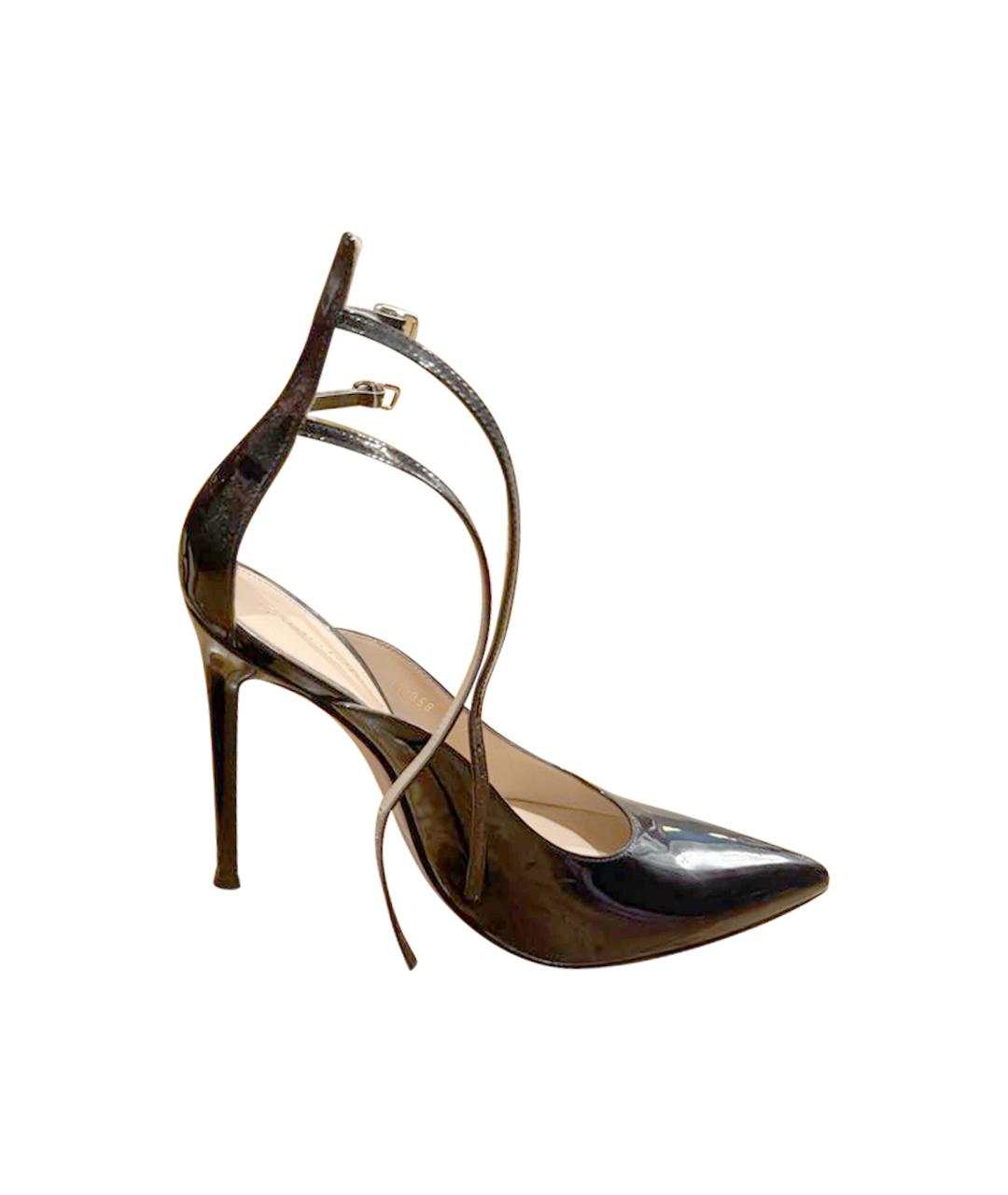 GIANVITO ROSSI Черные туфли из лакированной кожи, фото 1