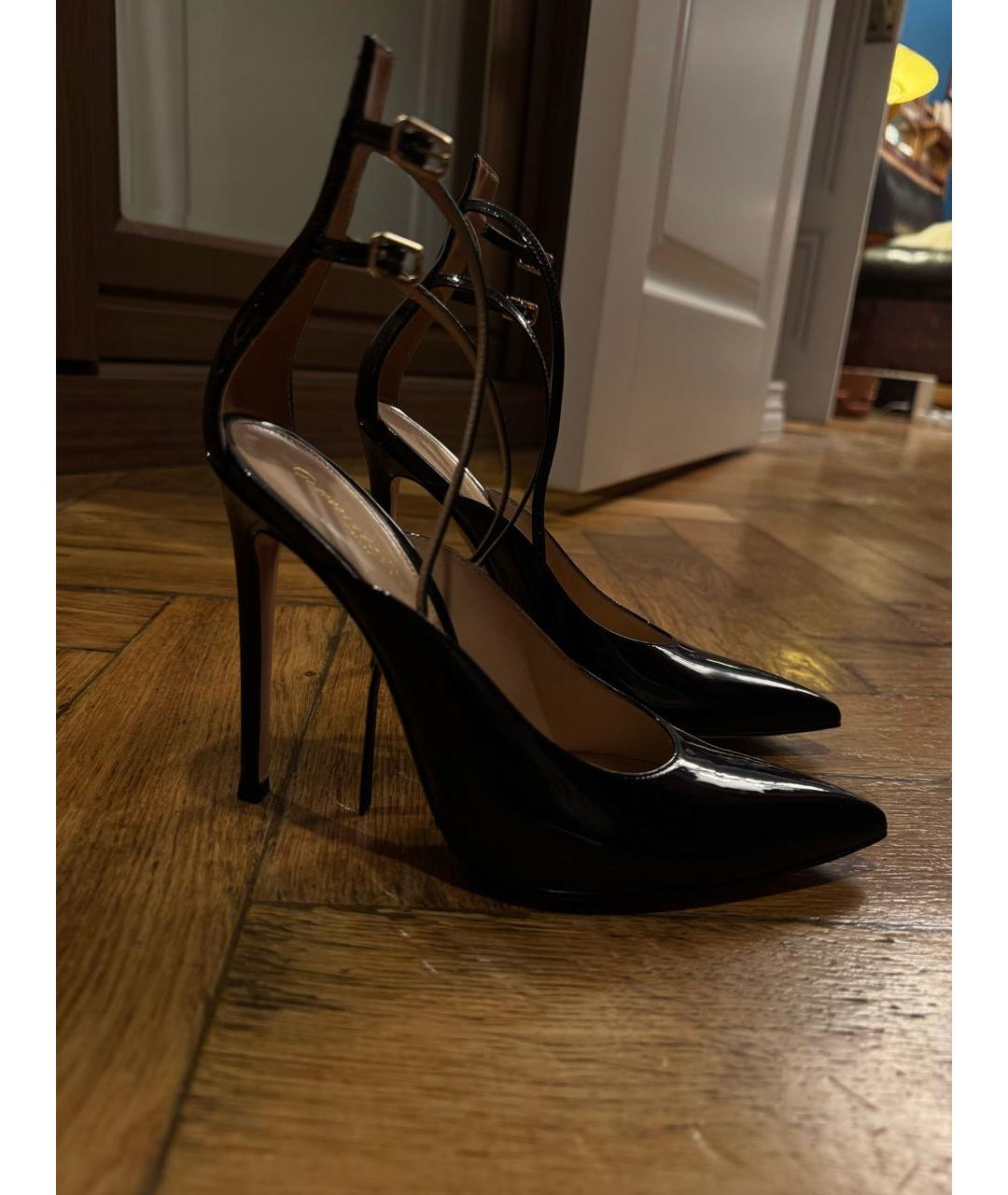 GIANVITO ROSSI Черные туфли из лакированной кожи, фото 3