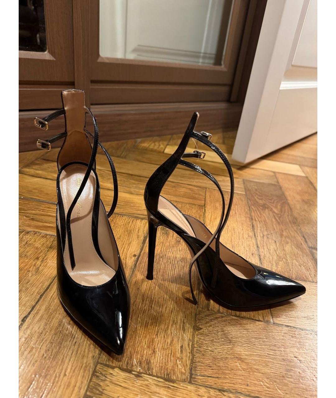 GIANVITO ROSSI Черные туфли из лакированной кожи, фото 8