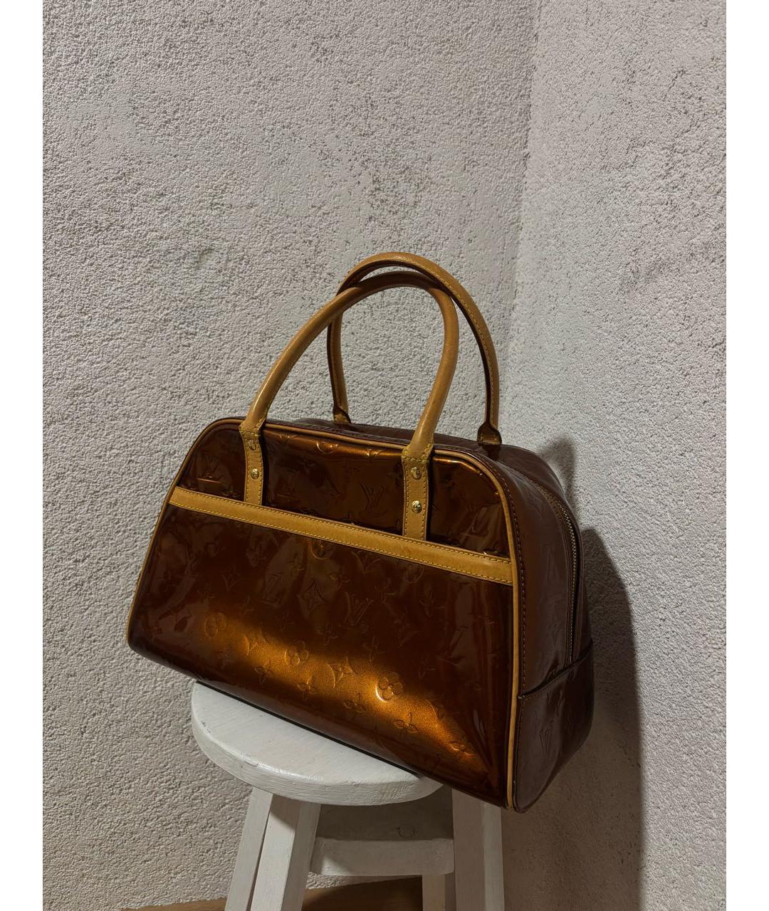 LOUIS VUITTON Горчичная сумка с короткими ручками, фото 2