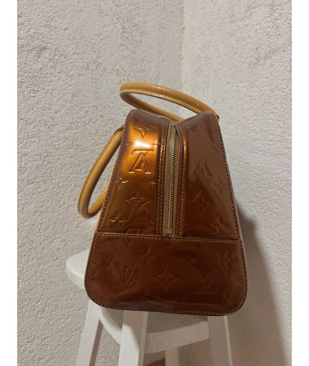 LOUIS VUITTON Горчичная сумка с короткими ручками, фото 3