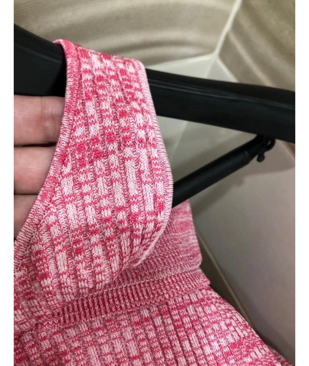 GANNI Розовое вискозное повседневное платье, фото 7