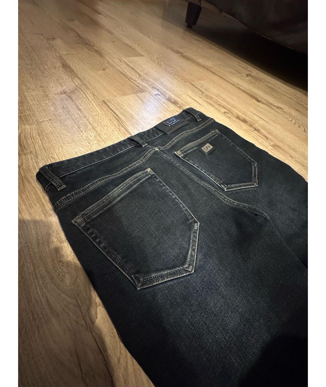 DOLCE&GABBANA Темно-синие хлопковые джинсы, фото 3